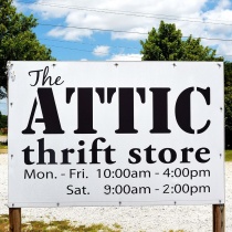 The Attic Thrift Store logo