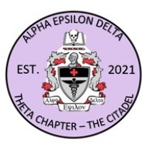 AED Health Preprofessional Honor Society, SC Theta Chapter logo