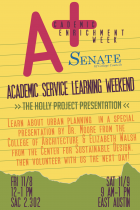UT Senate of College Councils - Service-Learning Weekend logo