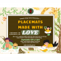 Brown Bag Love Placemats Made with Love