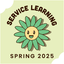 Spring 2025 Service Learning logo