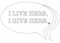 I Live Here I Give Here logo
