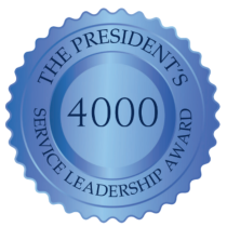 (INDIVIDUAL) President's Service Leadership Award - Lifetime Achievement (4,000+ hours)
