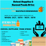 School Supplies and Canned Goods Drive