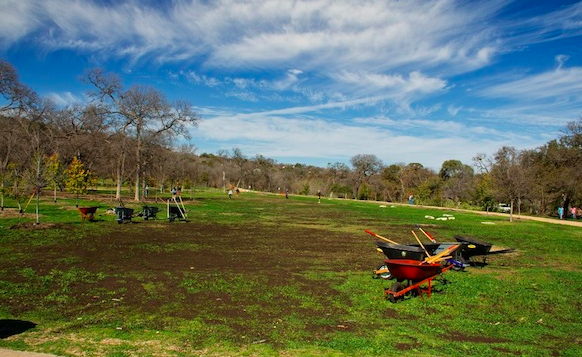 Pease Park's "Be the Change" Volunteer Event