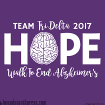 Team Tri Delta // Walk to End Alzheimer's 2018 logo
